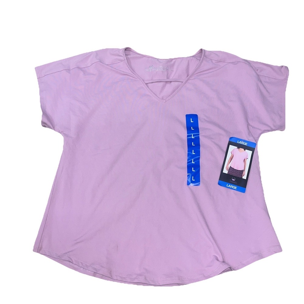 Tranquility by Colorado Clothing Women's V-neck Top Lilac Size Large NWT